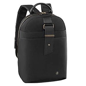 Swiss black and gold women’s laptop backpack